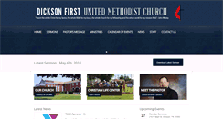 Desktop Screenshot of dicksonfumc.org