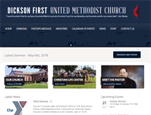 Tablet Screenshot of dicksonfumc.org